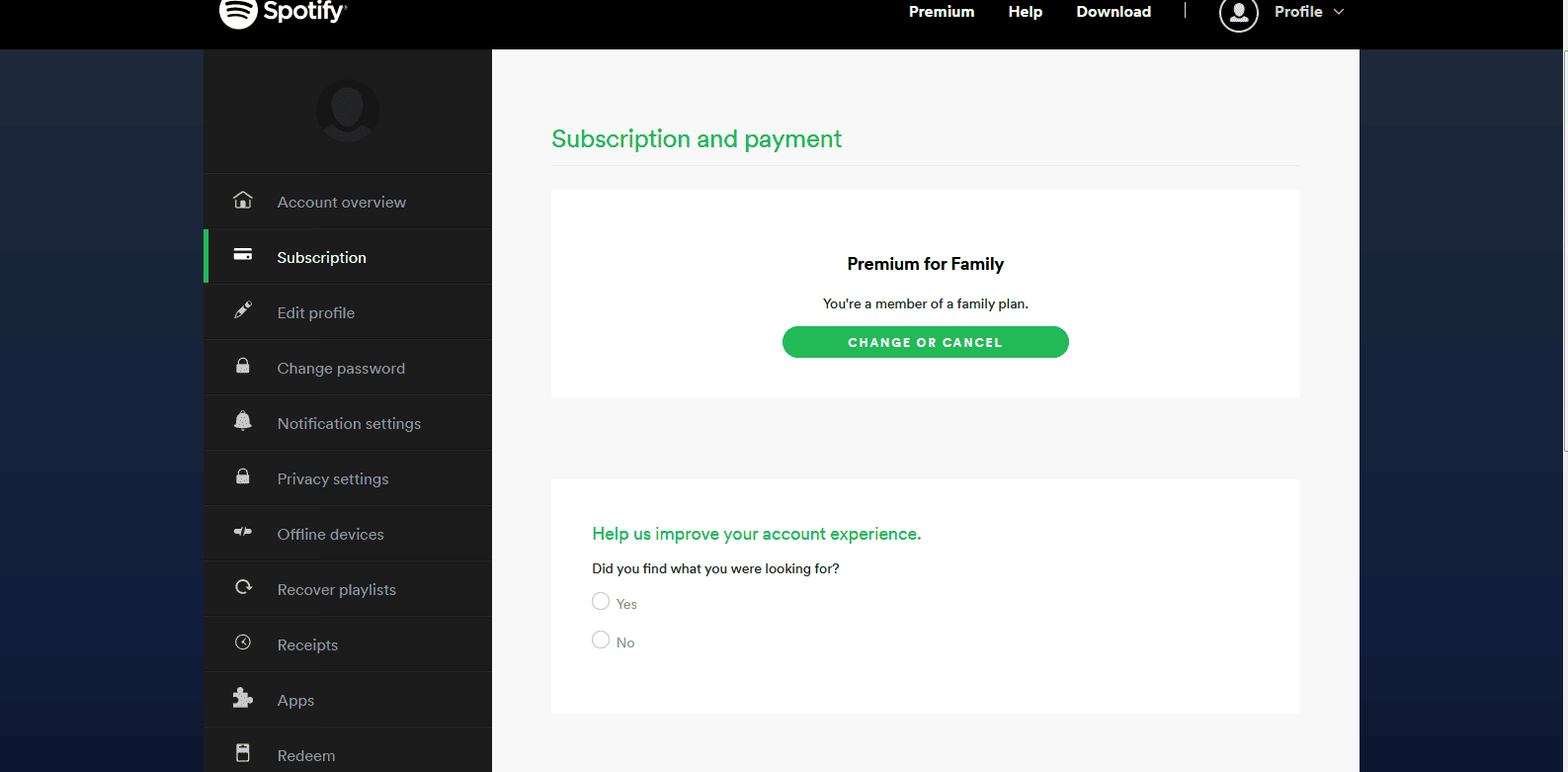 [Account] Spotify Premium Family